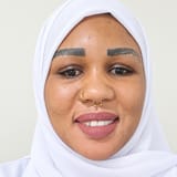 Nasrah , Rwandan elder-care worker, in Riyadh