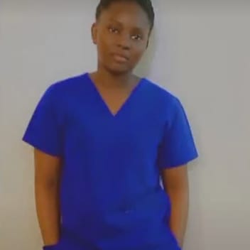 Nakyanzi, Ugandan elder-care worker, in Riyadh