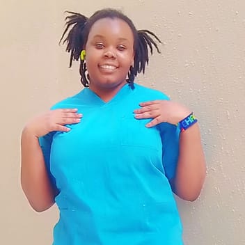 Praxy, Kenyan nanny, in Riyadh