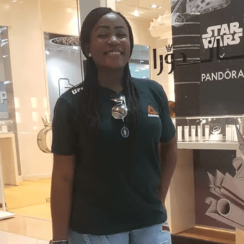 Rosemary, Cameroonian nanny, in Dubai
