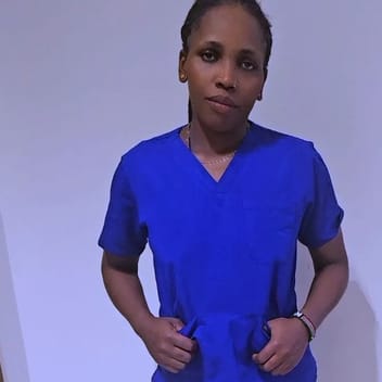 Sophie , Kenyan elder-care worker, in Riyadh