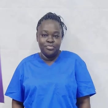 Elika, Kenyan elder-care worker, in Riyadh