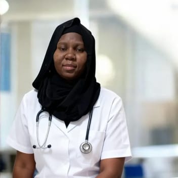 Lucy , Kenyan elder-care worker, in Riyadh