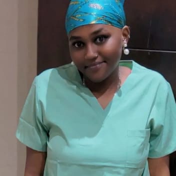 Grace , Kenyan elder-care worker, in Riyadh