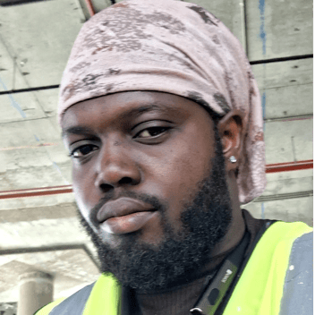 Isaac , Ghanaian driver, in Jeddah