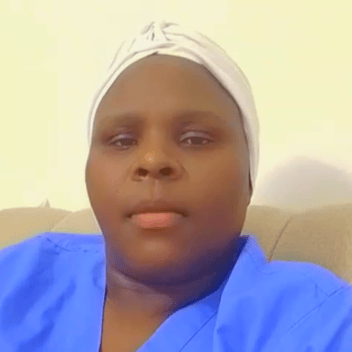 Phanice, Kenyan nanny, in Dammam