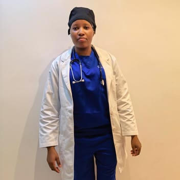 Maggie, Kenyan elder-care worker, in Riyadh