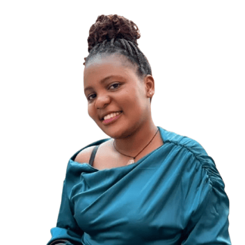 Ruth , Ugandan driver, in Dubai