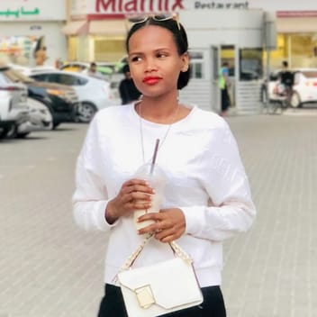 Zinash, Ethiopian elder-care worker, in Dubai
