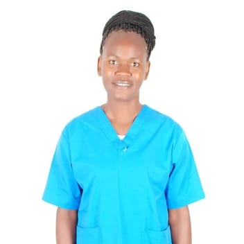 Dorcus , Kenyan elder-care worker, in Qatar