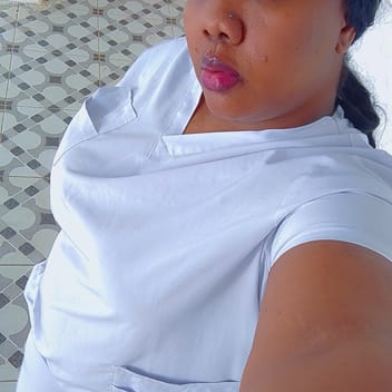 Scolastica, Kenyan elder-care worker, in Jeddah