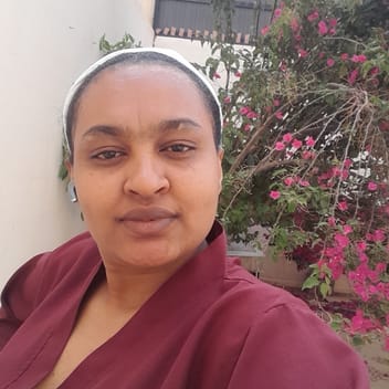 Webalm, Ethiopian nanny, in Riyadh