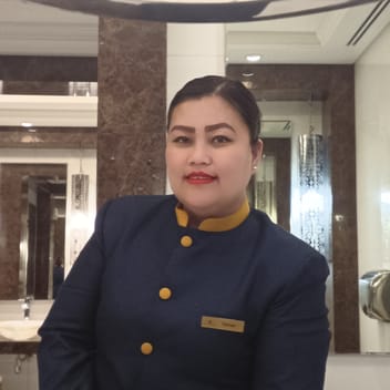 Medin, Filipino nanny, in Abu Dhabi
