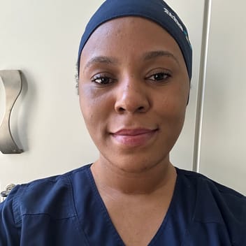 Alice, Kenyan elder-care worker, in Riyadh