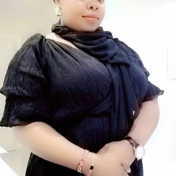 Sharon, Kenyan elder-care worker, in Dammam