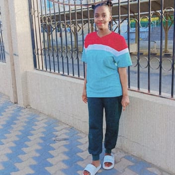 Shadia, Ugandan nanny, in Riyadh