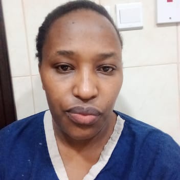 Joyce, Kenyan elder-care worker, in Jeddah