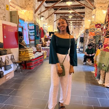 Teresia, Kenyan nanny, in Qatar