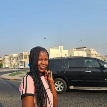 Lucy, Kenyan nanny, in Qatar