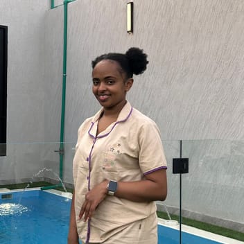 Talia, Kenyan nanny, in Dammam