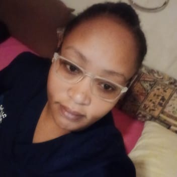 Carolyne , Kenyan elder-care worker, in Riyadh