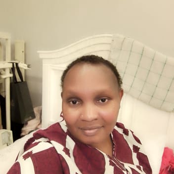Grace, Kenyan elder-care worker, in Dammam