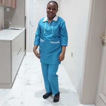 Mercy, Kenyan nanny, in Qatar