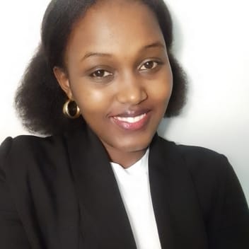 Lucy, Kenyan elder-care worker, in Riyadh
