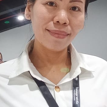 Ladylou, Filipino elder-care worker, in Saudi Arabia