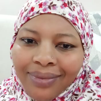 Laila, Kenyan elder-care worker, in Madinah