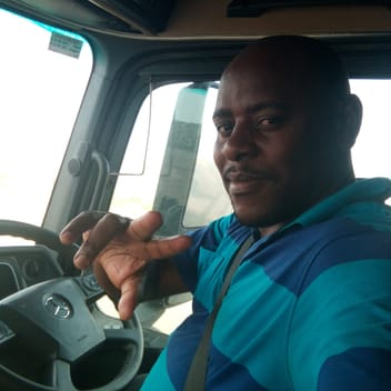 Richard, Ugandan driver, in Riyadh