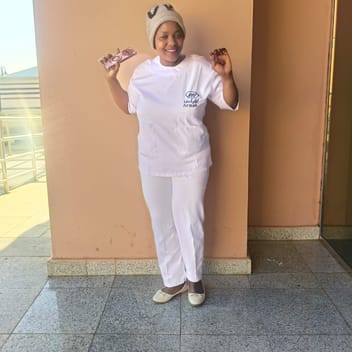 Evelyn, Kenyan nanny, in Riyadh