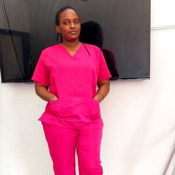 Juliet, Kenyan elder-care worker, in Riyadh