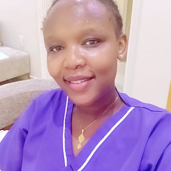 Valentine, Kenyan elder-care worker, in Dammam