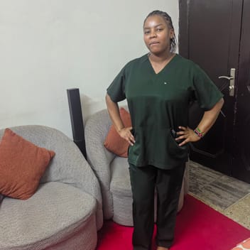 Phibian , Kenyan nanny, in Riyadh