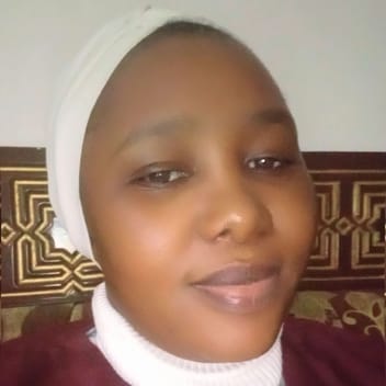 Linet , Kenyan elder-care worker, in Dammam