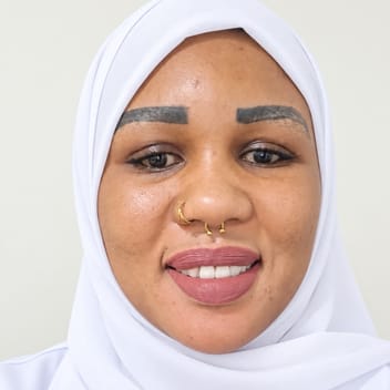 Nasrah , Rwandan elder-care worker, in Riyadh