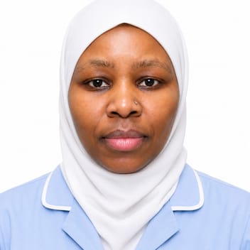 Priscilla, Kenyan elder-care worker, in Riyadh