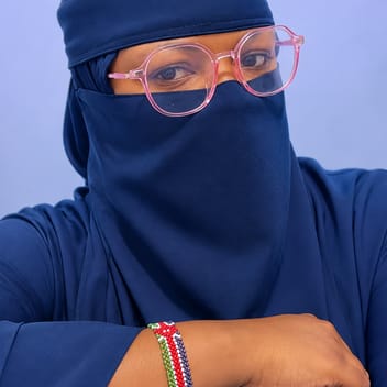 Fatma, Kenyan elder-care worker, in Riyadh