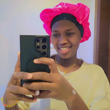 Maya, Kenyan elder-care worker, in Riyadh