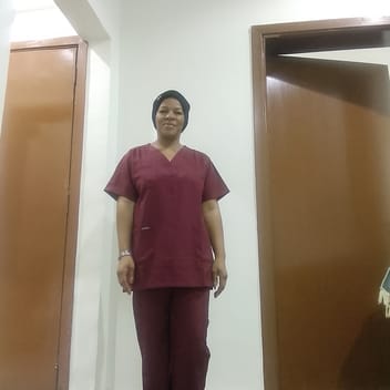 Joy, Kenyan elder-care worker, in Riyadh