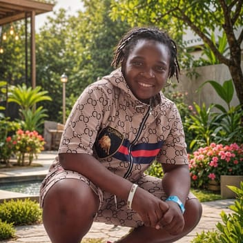 EVELINE, Cameroonian nanny, in Dubai