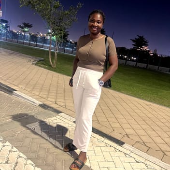 Favour, Nigerian nanny, in Qatar