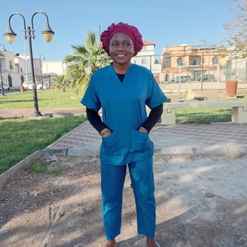 Sharon, Kenyan maid, in Jeddah