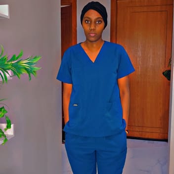 Khadija , Kenyan elder-care worker, in Riyadh