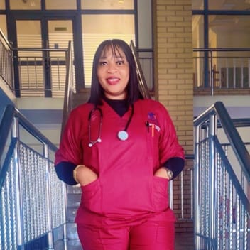 QUEEN CHIZOBA, Nigerian elder-care worker, in Qatar