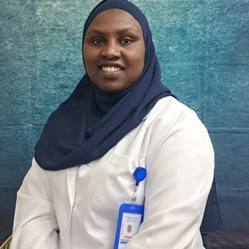 Winnie, Kenyan elder-care worker, in Riyadh