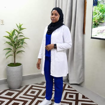 Lyn, Kenyan elder-care worker, in Khobar