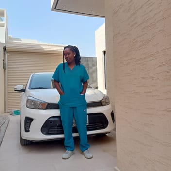 Sheila , Kenyan nanny, in Riyadh