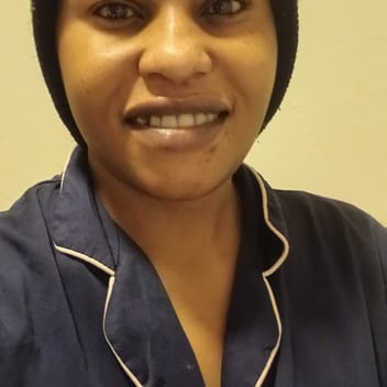 Emily, Kenyan elder-care worker, in Riyadh